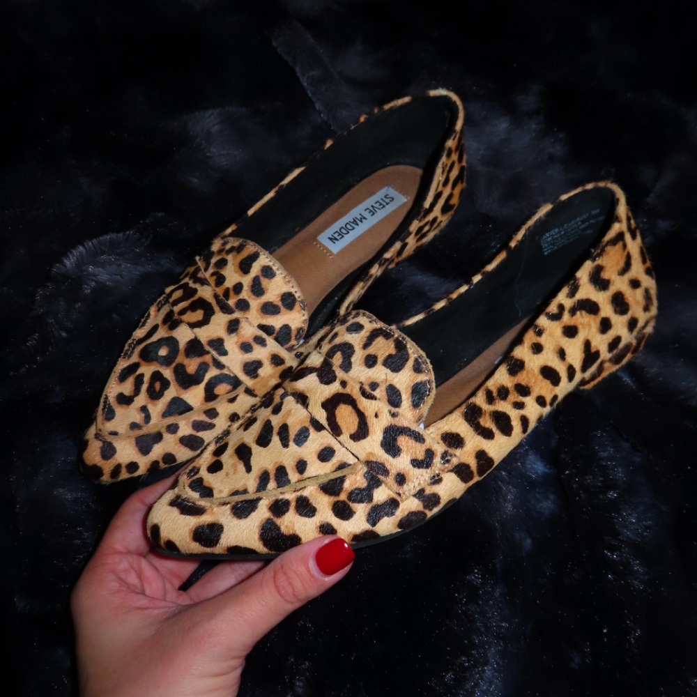 Steve Madden Leopard Print Loafers